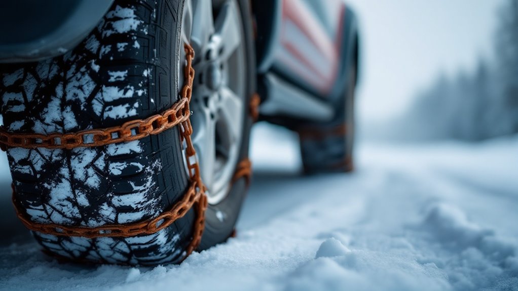 winter driving safety chains